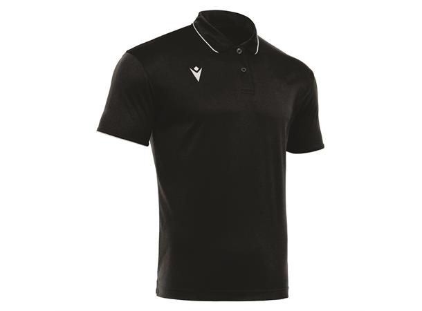 Draco Hero Polo BLK/WHT 4XL Poloskjorte i elastisk stoff 