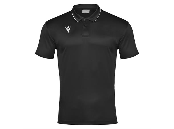 Draco Hero Polo BLK/WHT 4XL Poloskjorte i elastisk stoff 